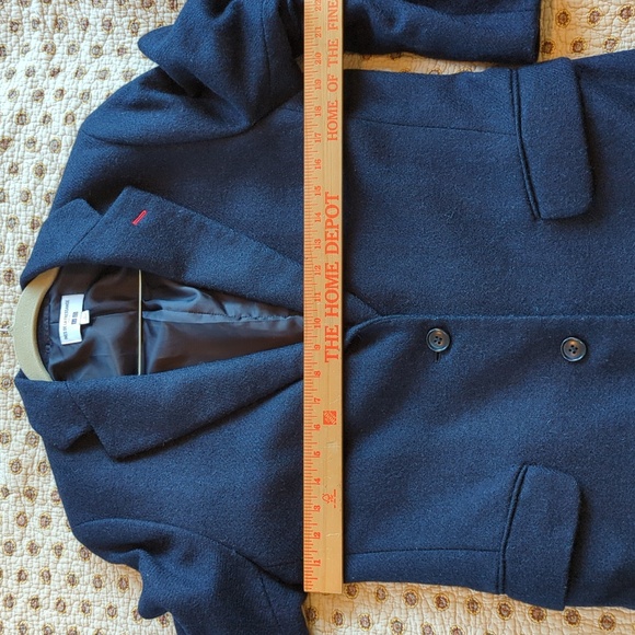 Uniqlo x ines de la fressange wool overcoat L navy - Picture 11 of 12